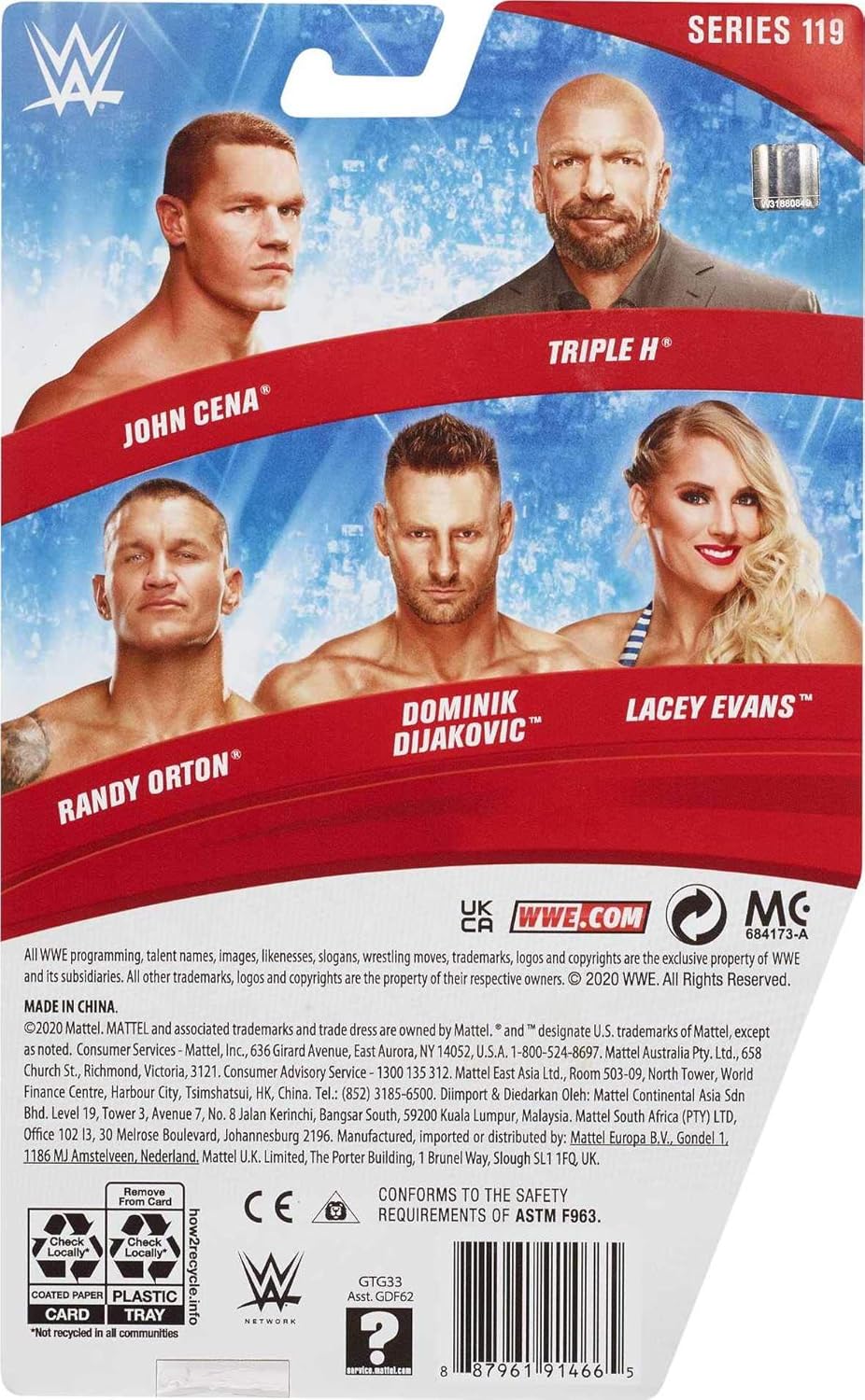 WWE Lacey Evans Action Figure, Posable 6-in Collectible Y4861