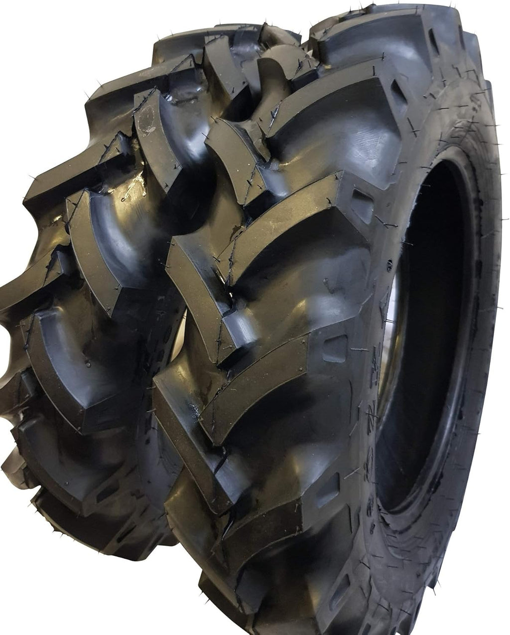 (2 TIRES + 2 TUBES) 6.50-16 8 PLY ROAD CREW KNK50 R1 3-Rib Farm Tractor Tires 6.50x16