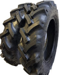 (2 TIRES + 2 TUBES) 6.50-16 8 PLY ROAD CREW KNK50 R1 3-Rib Farm Tractor Tires 6.50x16
