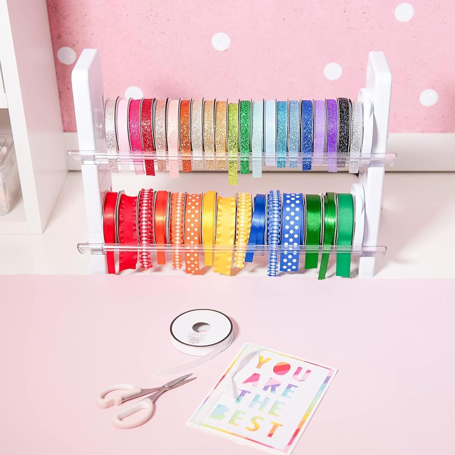 ArtBin Ribbon Storage Rack - White S47087
