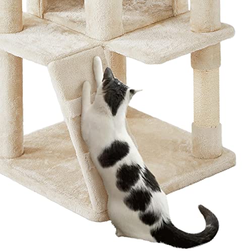 Yaheetech 54in Cat Tree Tower Condo Furniture with Scratch Post Y196