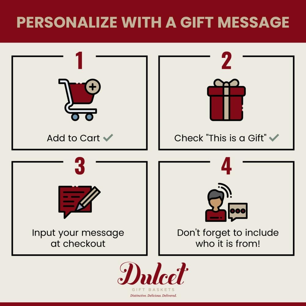 Dulcet Gift Baskets Freshly Baked Goods Sampler with Brownies, Muffins & Cookies D2302