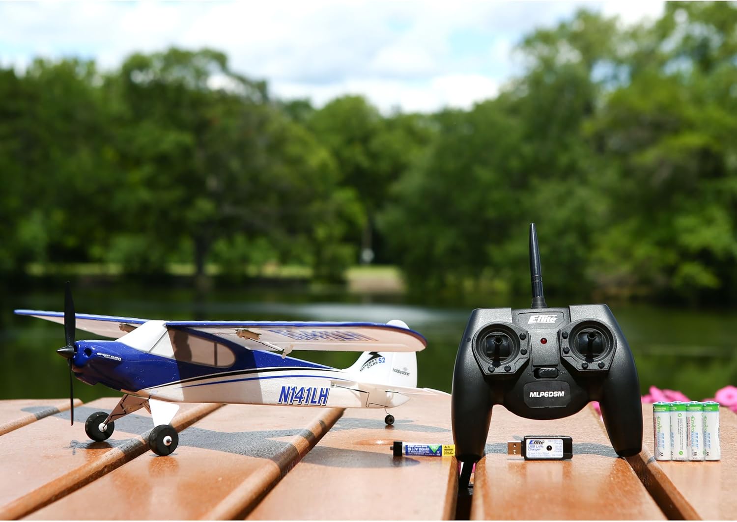 HobbyZone Sport Cub S RC Airplane RTF with SAFE Technology, Blue A5248