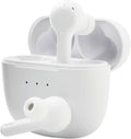onn. Bluetooth True Wireless Headphones with Charging Case, White, 100024715