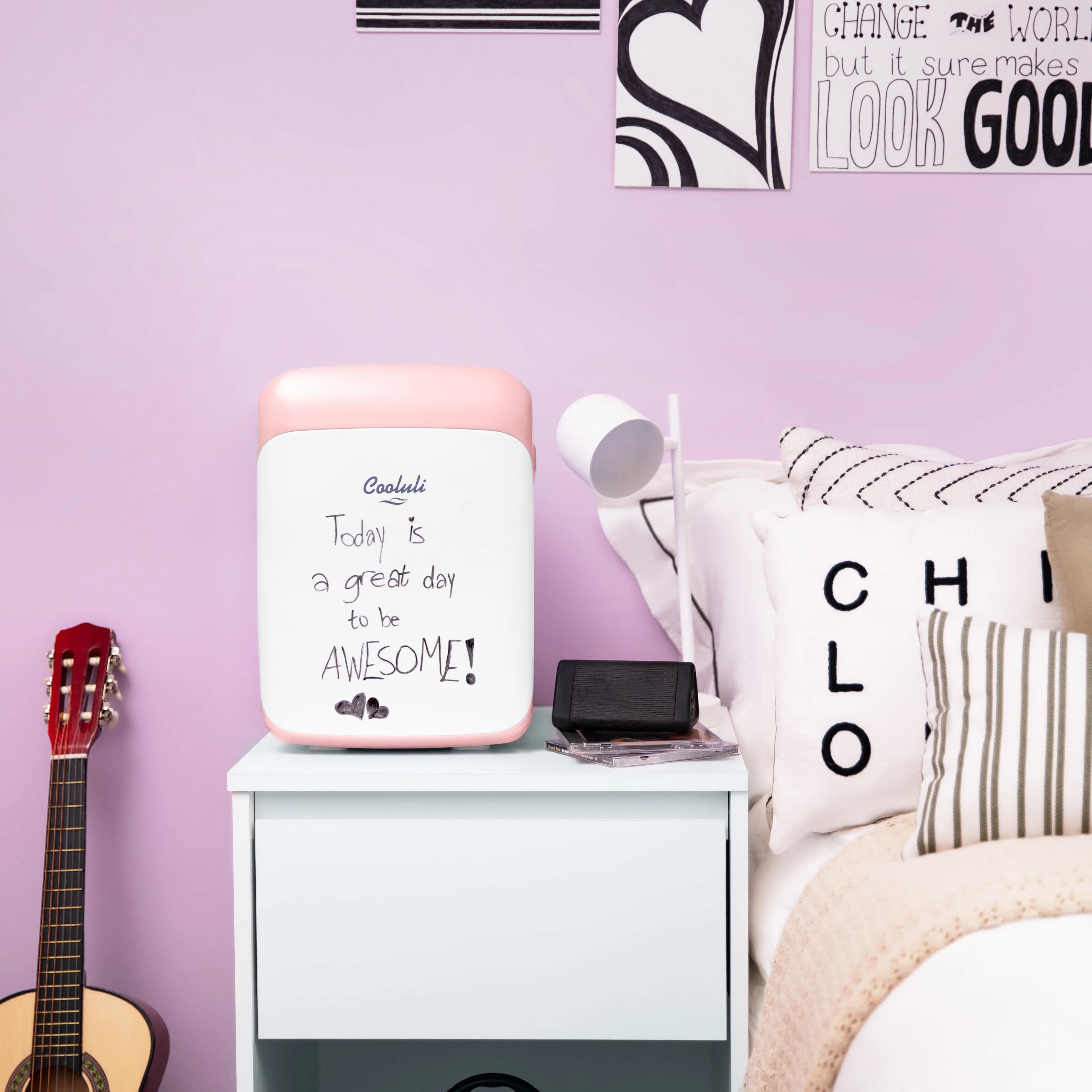 Cooluli Classic Pink 15 Liter Portable Cooler Warmer Mini Fridge G965
