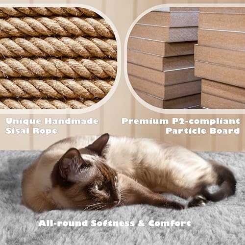 Yaheetech 54in Cat Tree Tower Condo Furniture with Scratch Post Y196