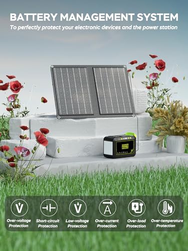 MARBERO 88.8Wh Solar Generator with 21W Panel Portable Power Station for Camping R50974