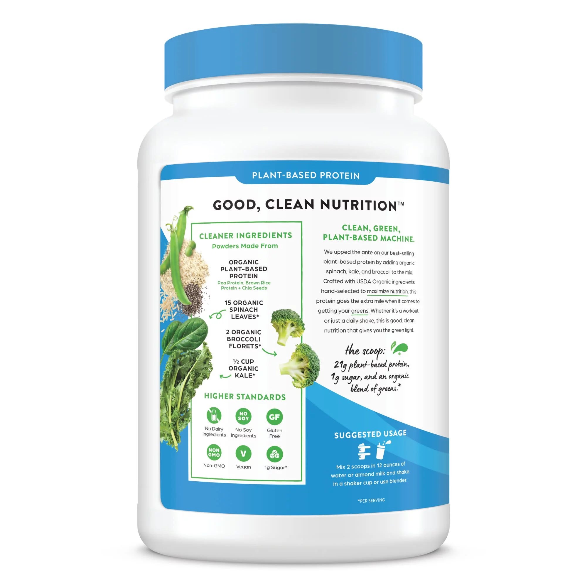 Orgain Organic Vegan Protein & Greens Powder, Vanilla, 1.94lb M81895
