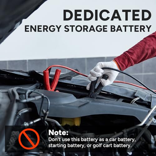 DR.PREPARE 12V 100Ah LiFePO4 Battery (4 Pack) with 100A BMS L957