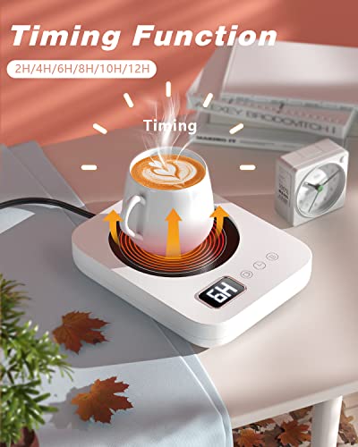 Coffee Mug Warmer with 3-Temp Settings and Auto Shut Off W608417