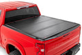 Rough Country Hard Tri Fold Truck Bed Cover, Truck Tonneau Covers for Chevy Silverado 1500/GMC Sierra 1500 (2019-2024) - 5'10 (69.3-69.9") Truck Bed Cover, Tonneau Cover Fits Multipro & Flex Tailgates