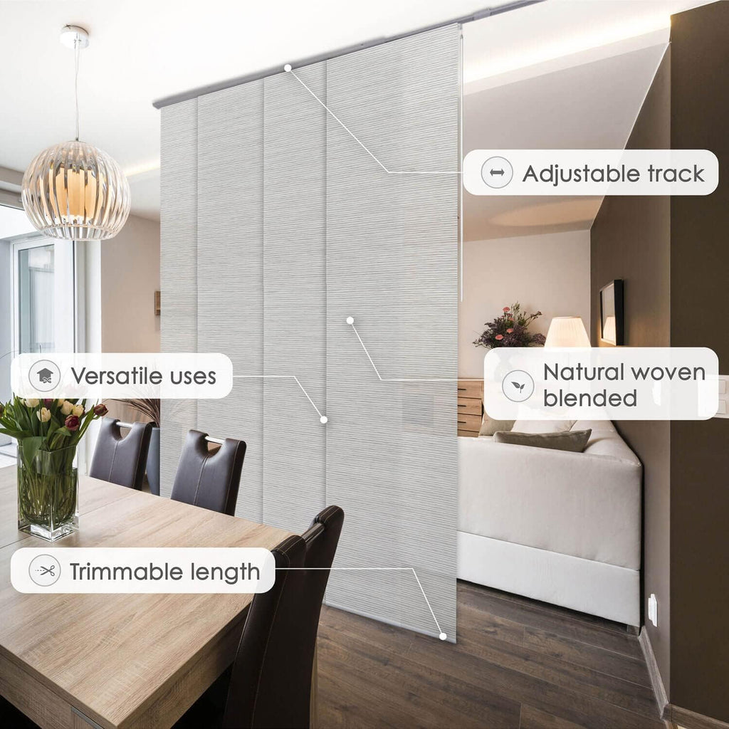 GoDear Design Adjustable Vertical Blinds for Sliding Glass Doors, Marble X79995