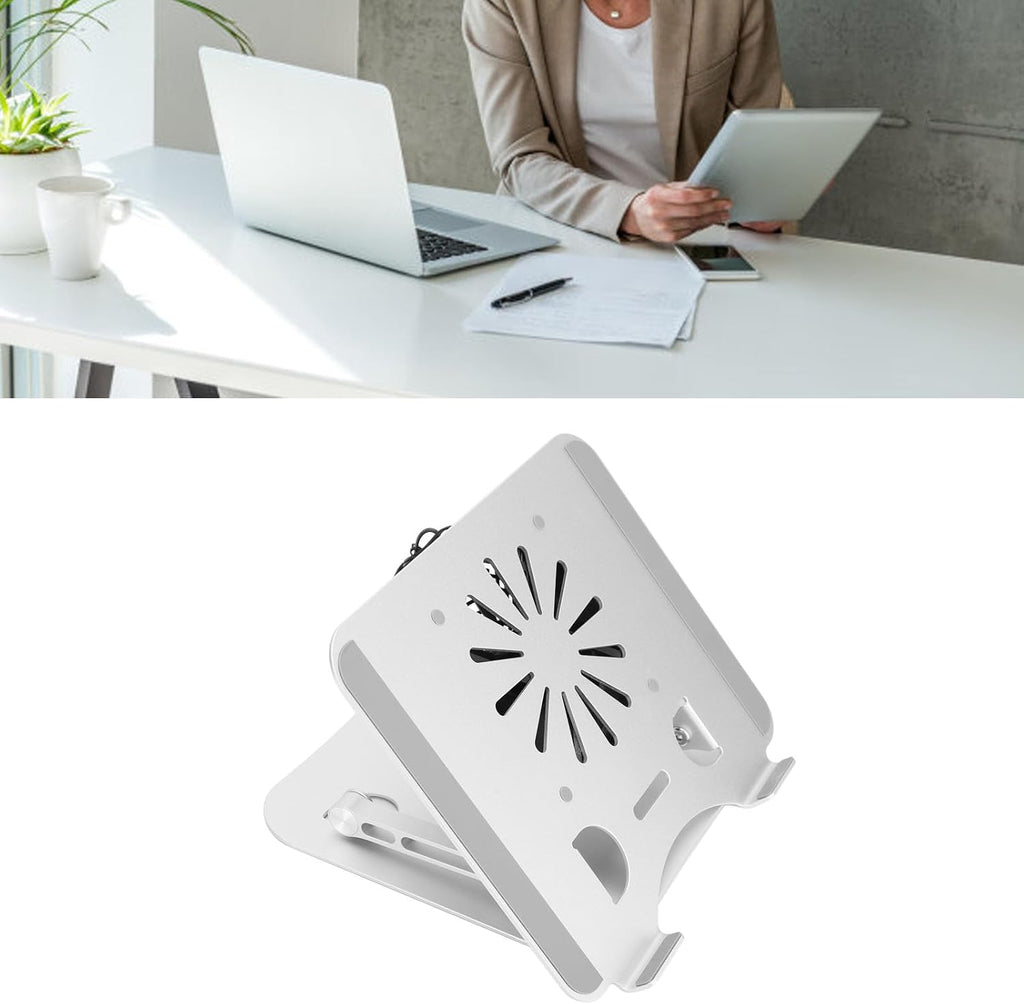 Laptop Cooler Stand, 17in Foldable Aluminum Alloy Cooling Pad with USB Fan G9712