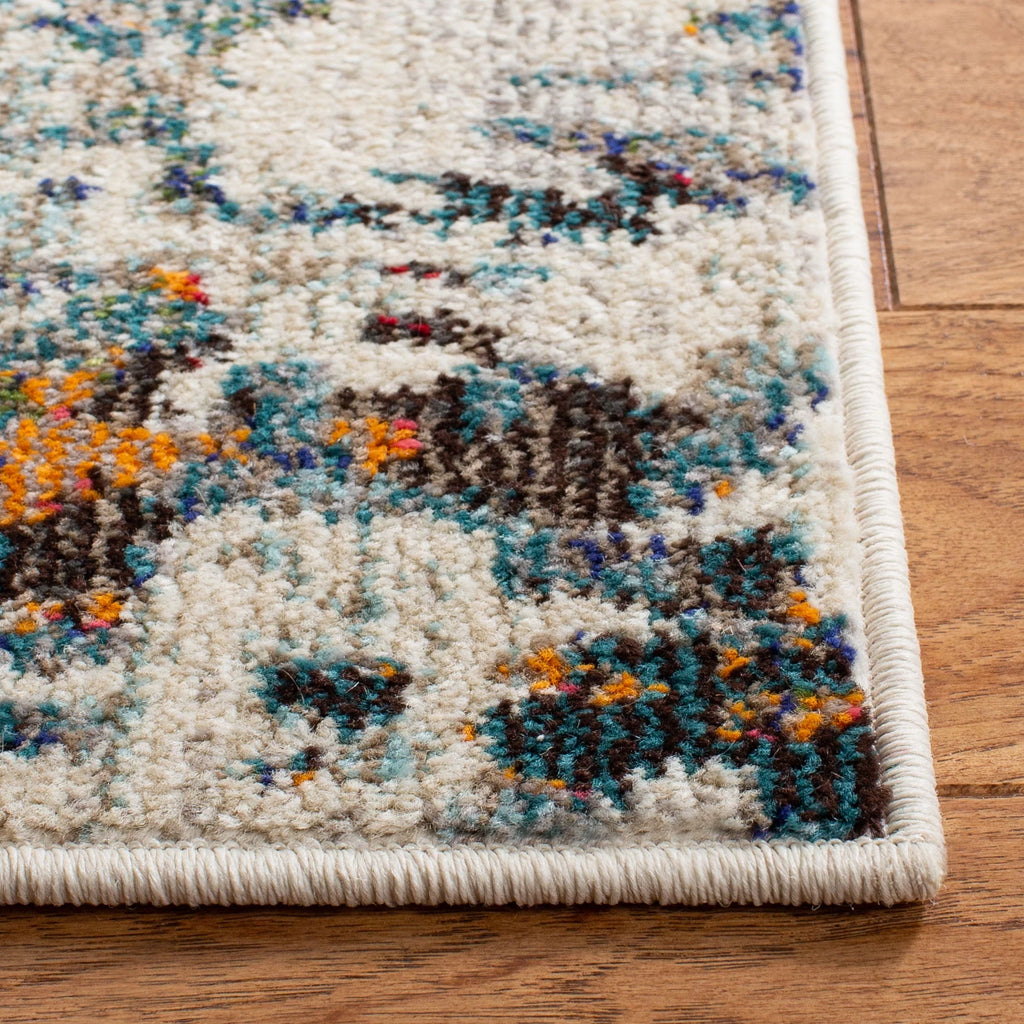 SAFAVIEH Madison Vintage Abstract Area Rug, Grey/Blue, 10' x 14' E45661