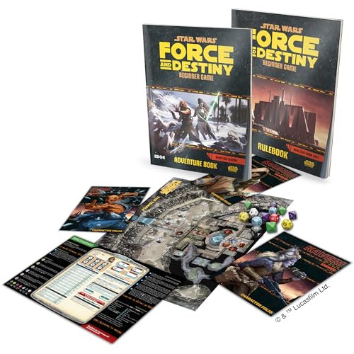 EDGE Studio Star Wars Force and Destiny Beginner Game Sci-Fi Roleplaying Game, Ages 10+, 3-5 Players M803236