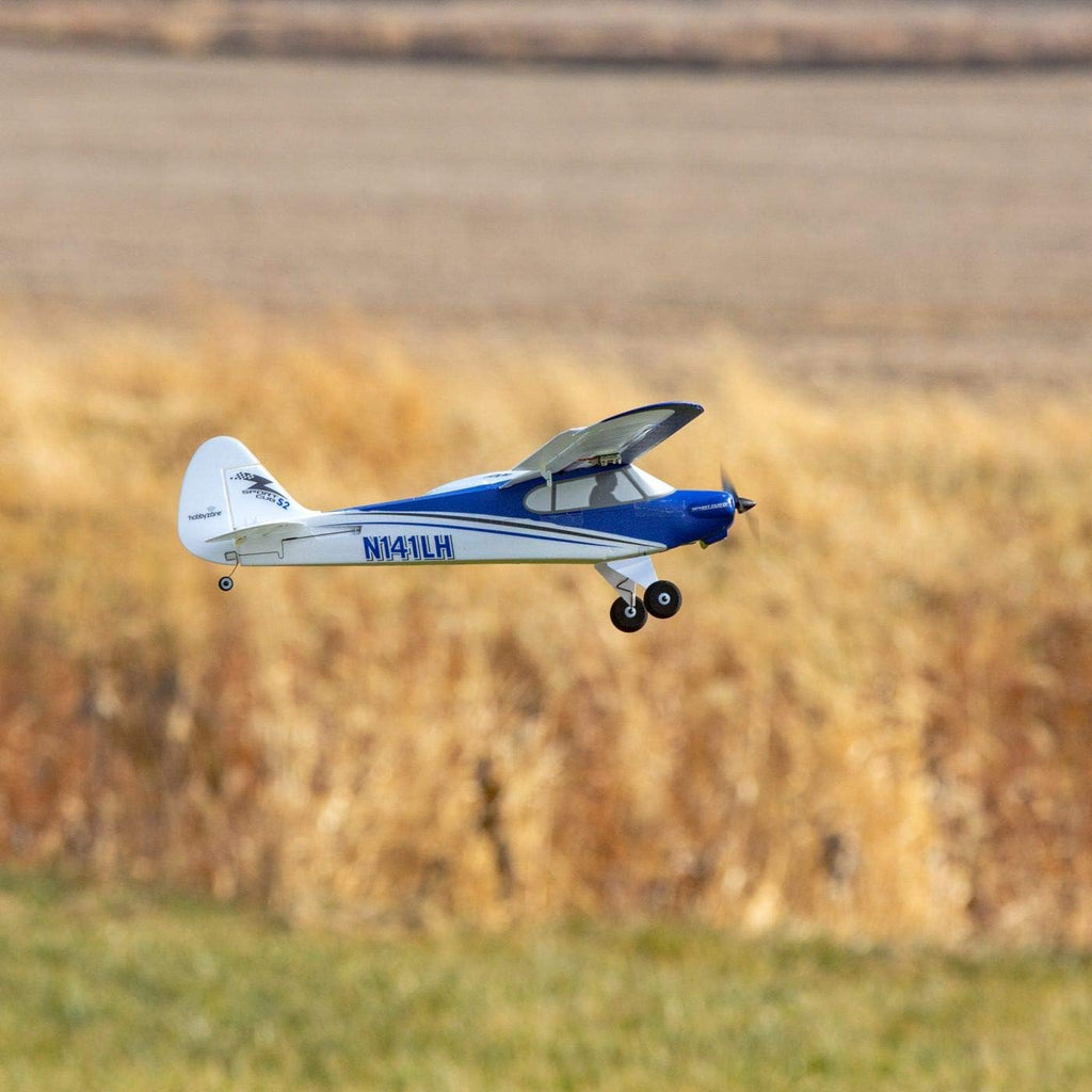 HobbyZone Sport Cub S 2 RC Airplane BNF Basic with SAFE, Blue & White N227