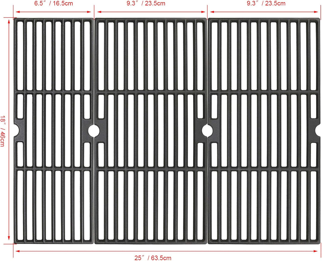 Utheer Burner Tube and Cooking Grate for Charbroil Performance 475 4 Burner Gas Grill N6204