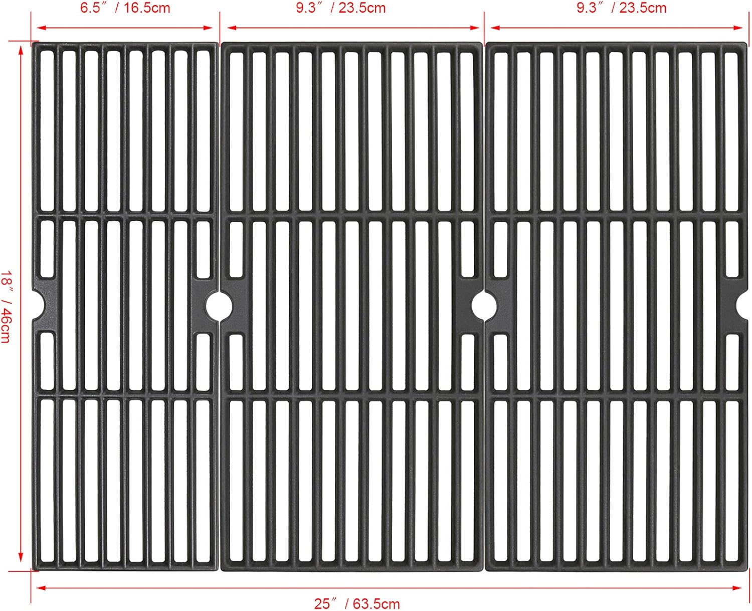 Utheer Burner Tube and Cooking Grate for Charbroil Performance 475 4 Burner Gas Grill N6204