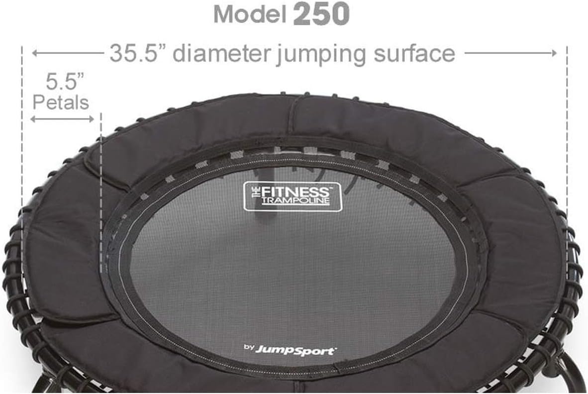 JumpSport 250 Indoor Rebounder Mini Trampoline with Handle Bar B516