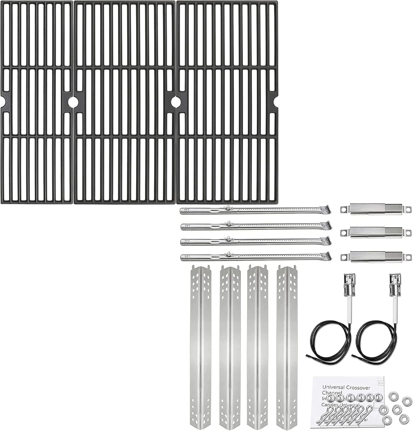 Utheer Grill Parts Burner Tube Cooking Grate for Charbroil Performance 475 4 Burner 463347017, 463361017, 463673017, 463342119, 463376018P2 Gas Grills