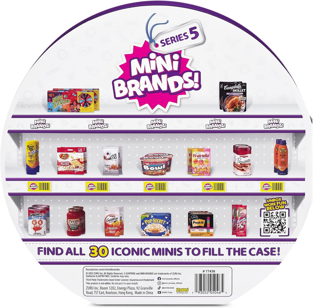 Mini Brands Series 5 Collector's Case by ZURU with 5 Exclusive Minis M361