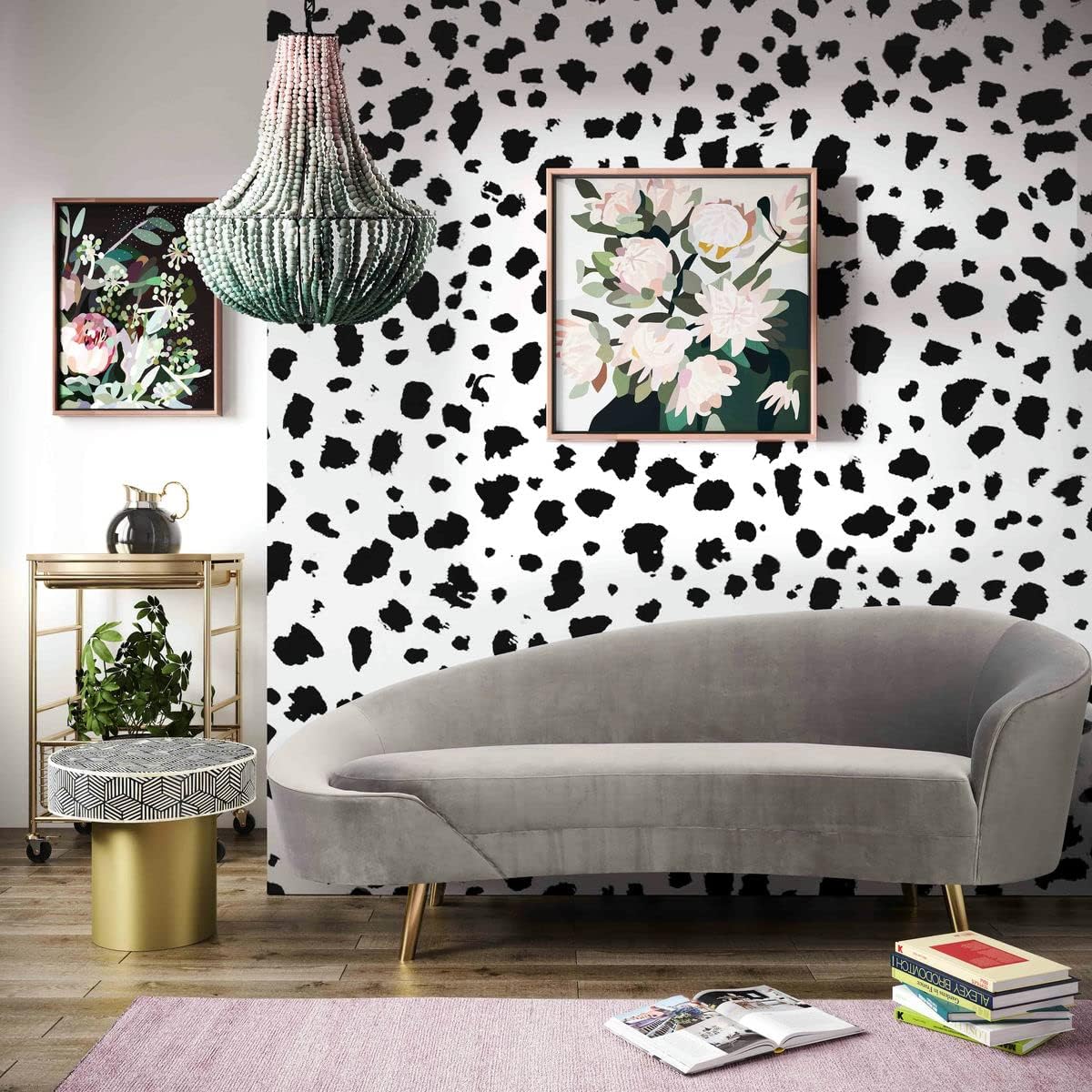TOV Furniture Cleopatra Velvet Upholstered Sofa Gray/Gold L4526