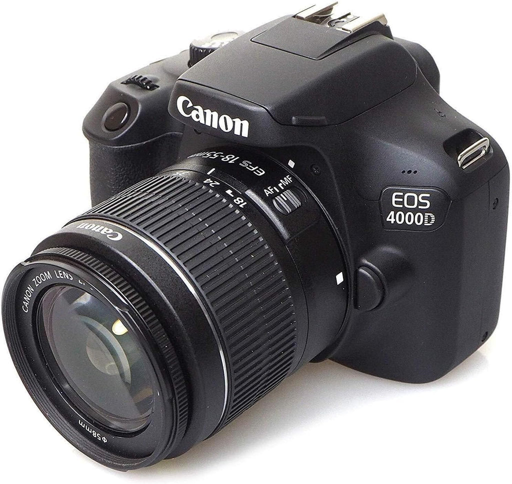 Canon EOS 4000D / Rebel T100 DSLR Camera with 18-55mm and 75-300mm Lenses, 128GB Bundle (Renewed) F892
