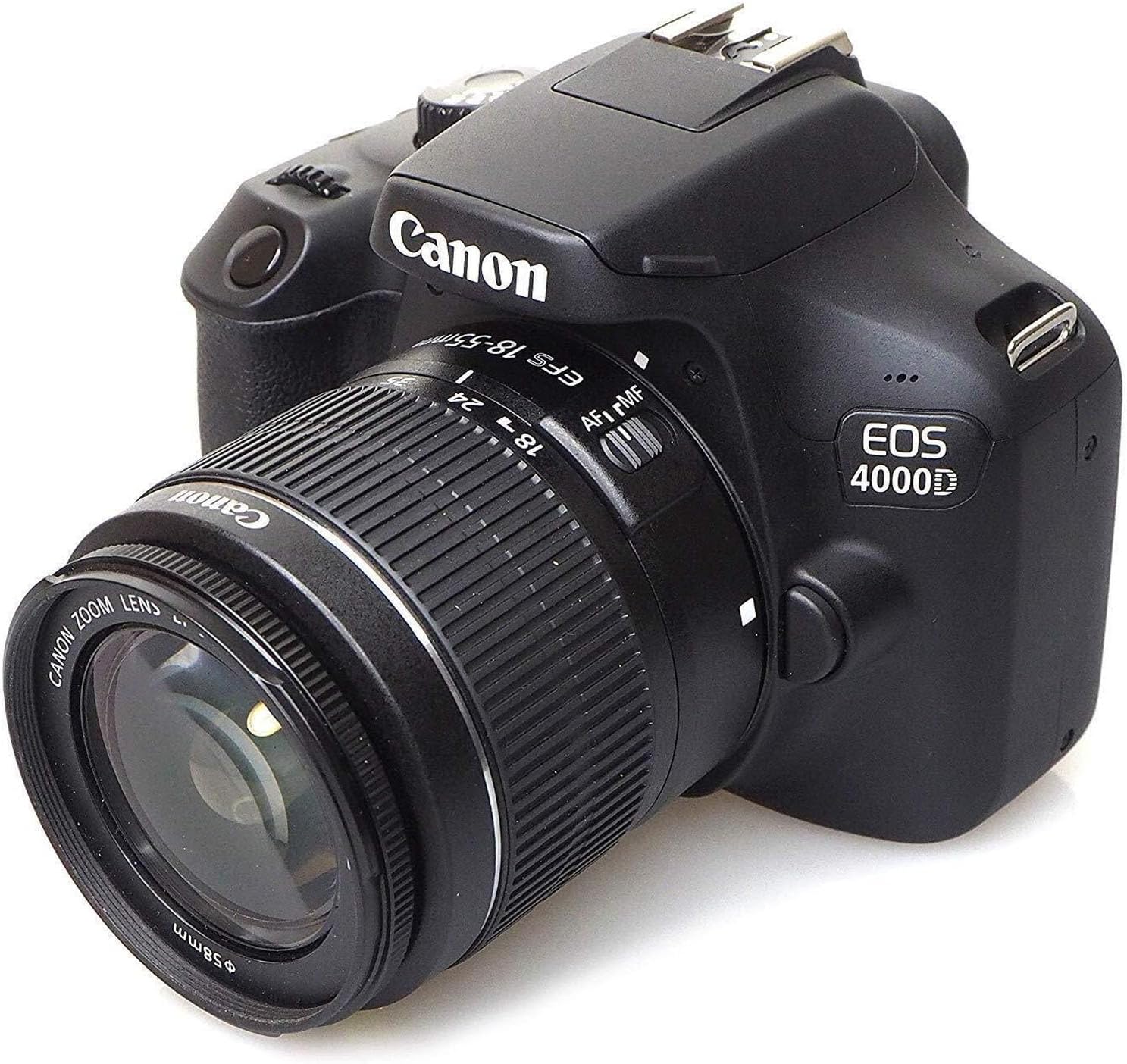 Canon EOS 4000D / Rebel T100 DSLR Camera with 18-55mm and 75-300mm Lenses, 128GB Bundle (Renewed) F892