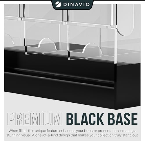 3-Slot Booster Pack Dispenser with Black Base for TCG & Sports Cards Q524