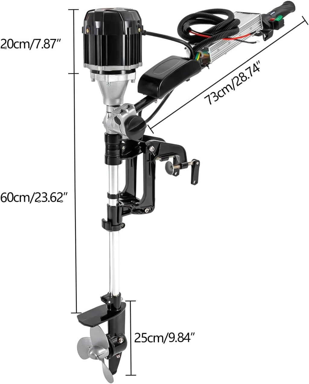 1000W 5HP Electric Outboard Motor for Fishing Boats Q71698