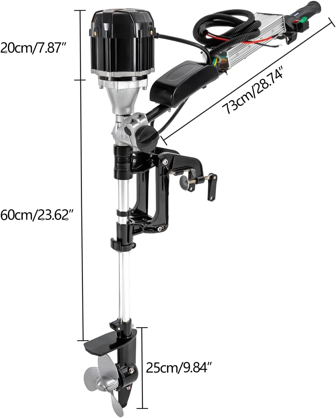 1000W 5HP Electric Outboard Motor for Fishing Boats Q71698