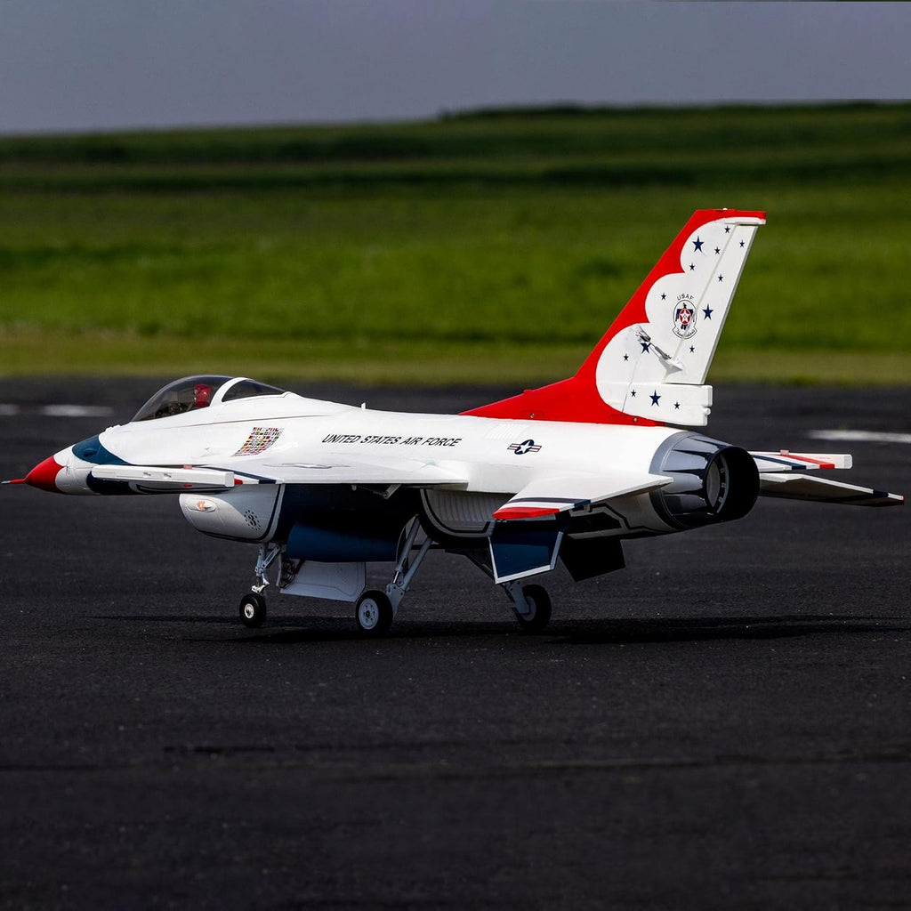 E-flite RC Airplane F-16 Thunderbirds 80mm EDF BNF Basic G126913