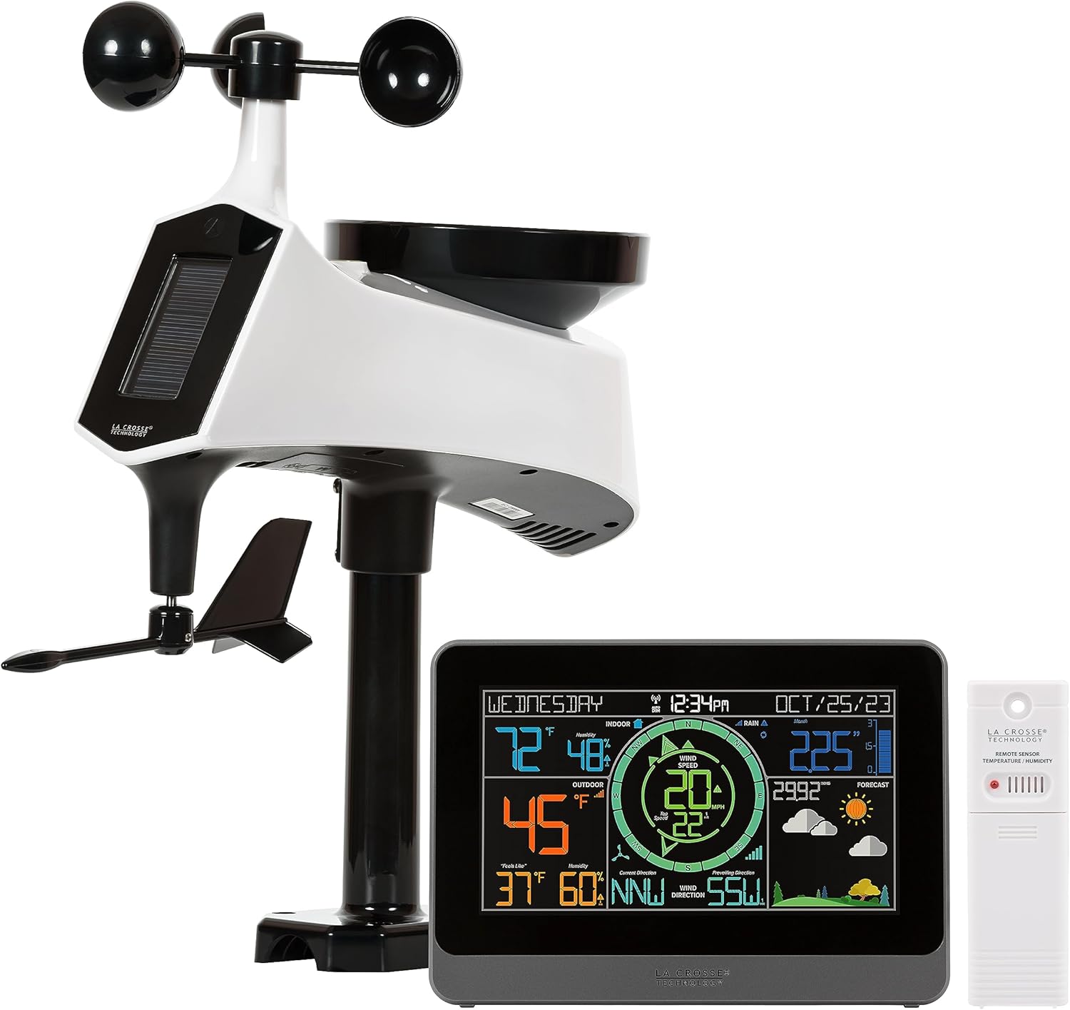La Crosse Technology 328-1415 Wireless Professional Color Weather Station with Cyclone Sensor