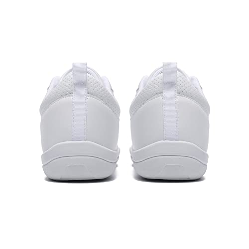 LANDHIKER Girls White Cheer Shoes Youth Cheerleading Training Flats O599