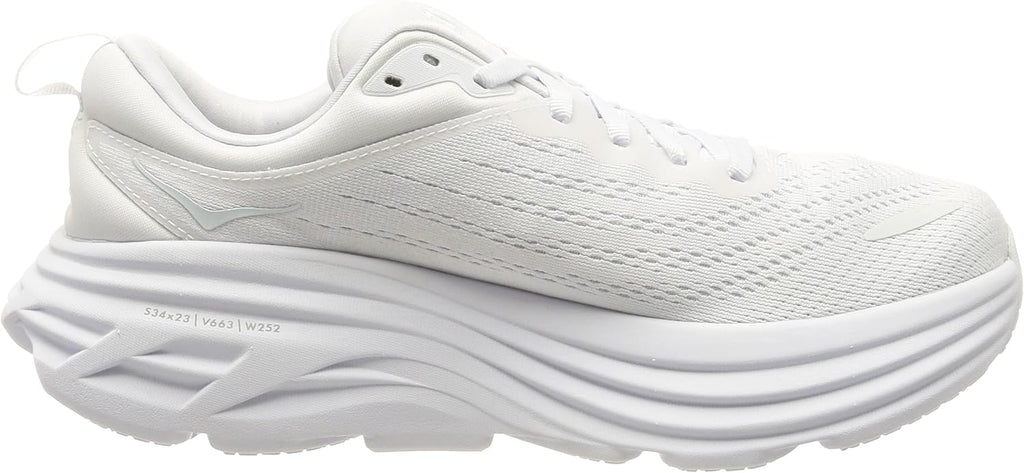 Hoka Women's Bondi 8 Sneaker White/White 10.5 S404747