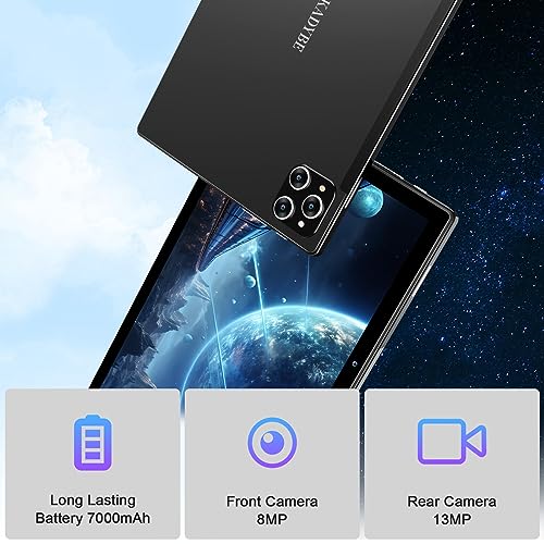 Android 13 Tablet 10 Inch 128GB ROM 16GB RAM with Keyboard V90155