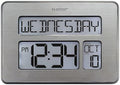 La Crosse Technology Atomic Wall/Table Clock, Metal, 7.5-inch H x 9.75-inch W x 1-inch D (C86279)