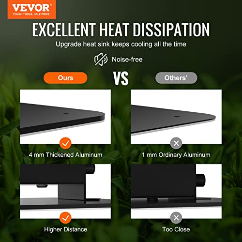 VEVOR LED Grow Light 200W Full Spectrum Dimmable for Indoor Plants X2887