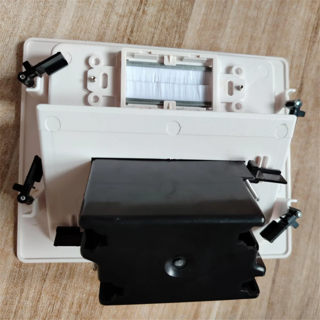 Recessed Outlet Box Cable Management Kit 15A 125V for TV Wires D64582