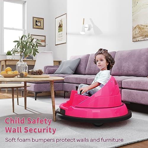 ROOMTEC 12V Toddler Bumper Car with Remote Control, Blue J15137