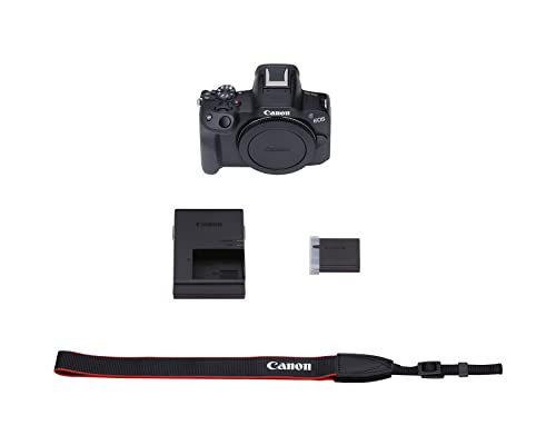 Canon EOS R50 Mirrorless Camera with RF-S18-45mm Lens Kit, White S288