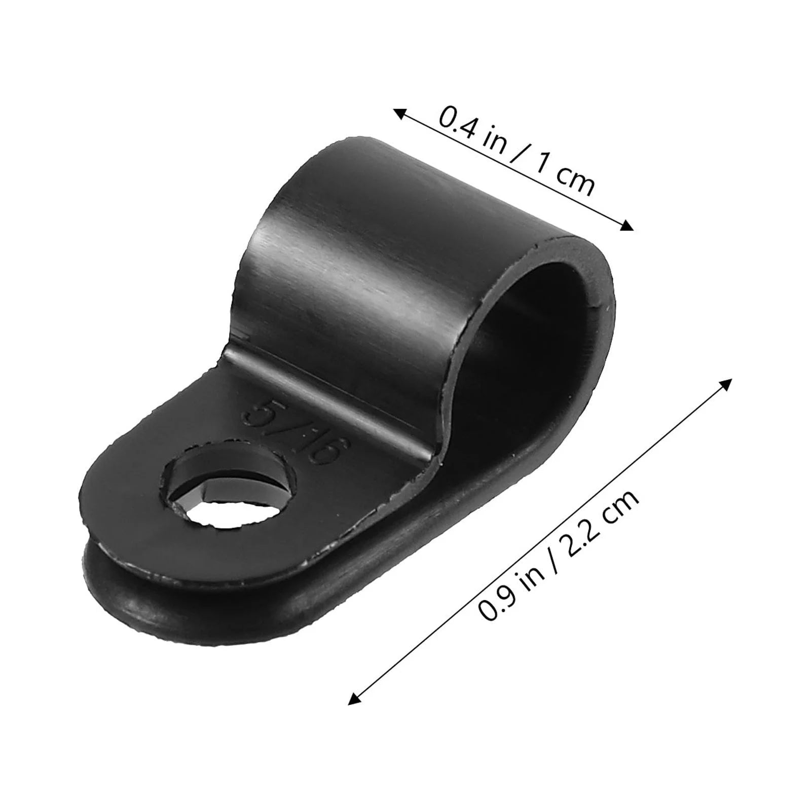 100 Pcs Wire Holders Wall Cord Cable Clips Black W683