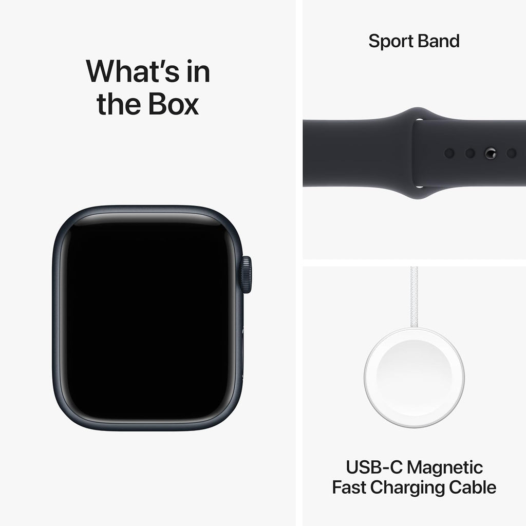 Apple Watch Series 9 GPS + Cellular 45mm Smartwatch with Midnight Aluminum Case and Sport Band N28396