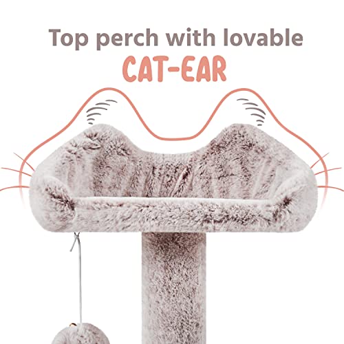 Yaheetech 54in Cat Tree Tower Condo Furniture with Scratch Post Y196