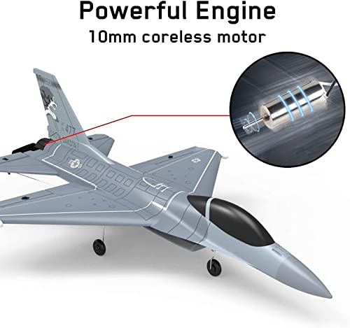 VOLANTEXRC 4CH RC Airplane F-16 Fighting Falcon Ready to Fly with Xpilot Stabilizer C4428