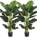 VIAGDO Artificial [Monstera] Deliciosa [Plant] 4ft Tall 15 Decorative Split Leaves, Faux Swiss Cheese [Plant] Fake Tropical [Monstera] Palm Tree for Home Office Room Store Garden Floor Decor