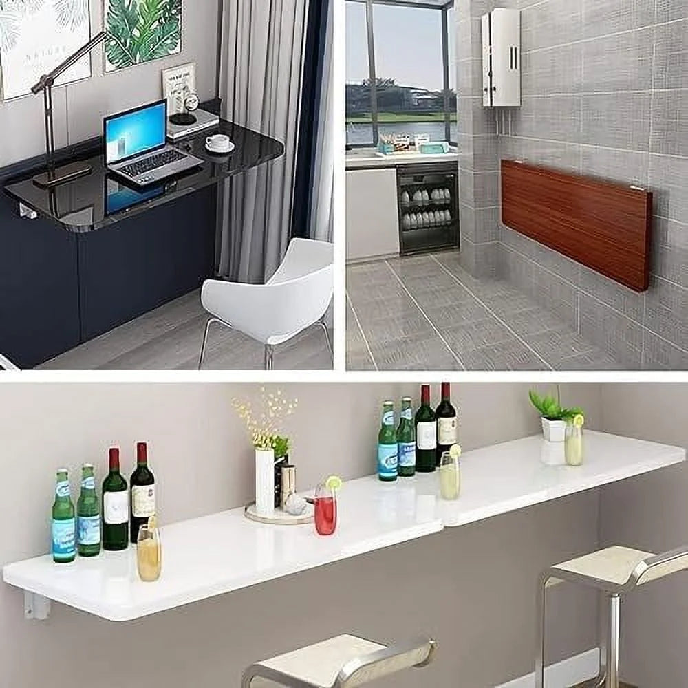 NLIBOOMLife Floating Wall Mounted Table Bracket Heavy Duty Drop Leaf Dining S9186