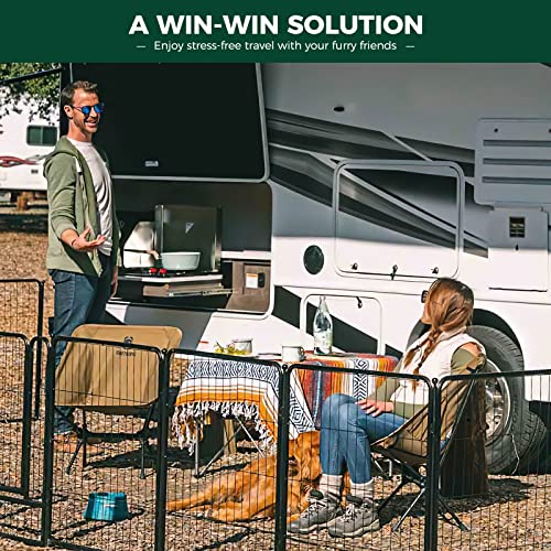FXW Rollick Dog Playpen for Yard, RV Camping, 32 inch, 16 Panels M3615