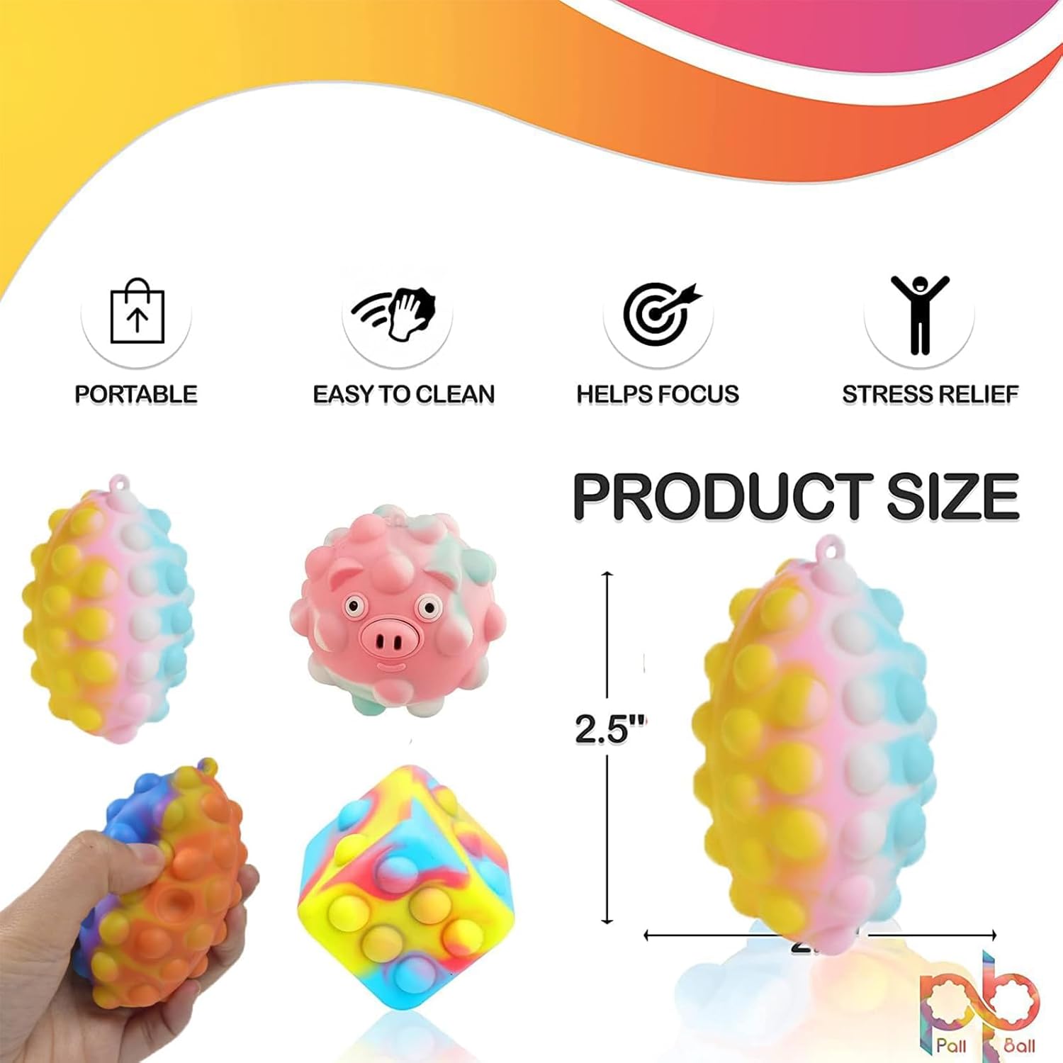 105 Pcs Pop Party Favors for Kids, Treasure Box Toys, Classroom Prizes V5432