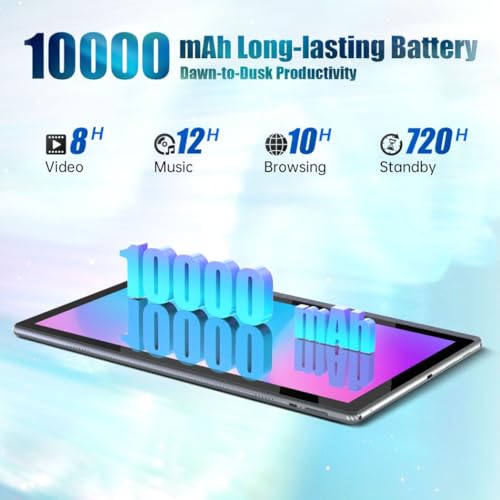 14.1 Inch Android 12 Tablet, 1080P Full HD, 6G+128G, Grey U866562